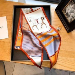 🍏50% OFF/3+...Horse Pattern Scarf (Orange)